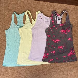 Women's Racerback Workout Tank Top Set - Multicolor Size S